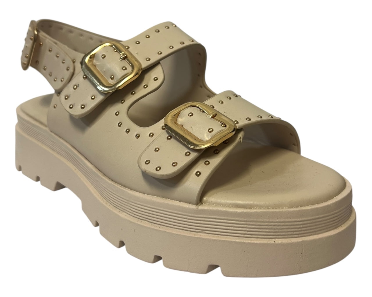 Women's Faux Leather Chunky Sole Sandals
