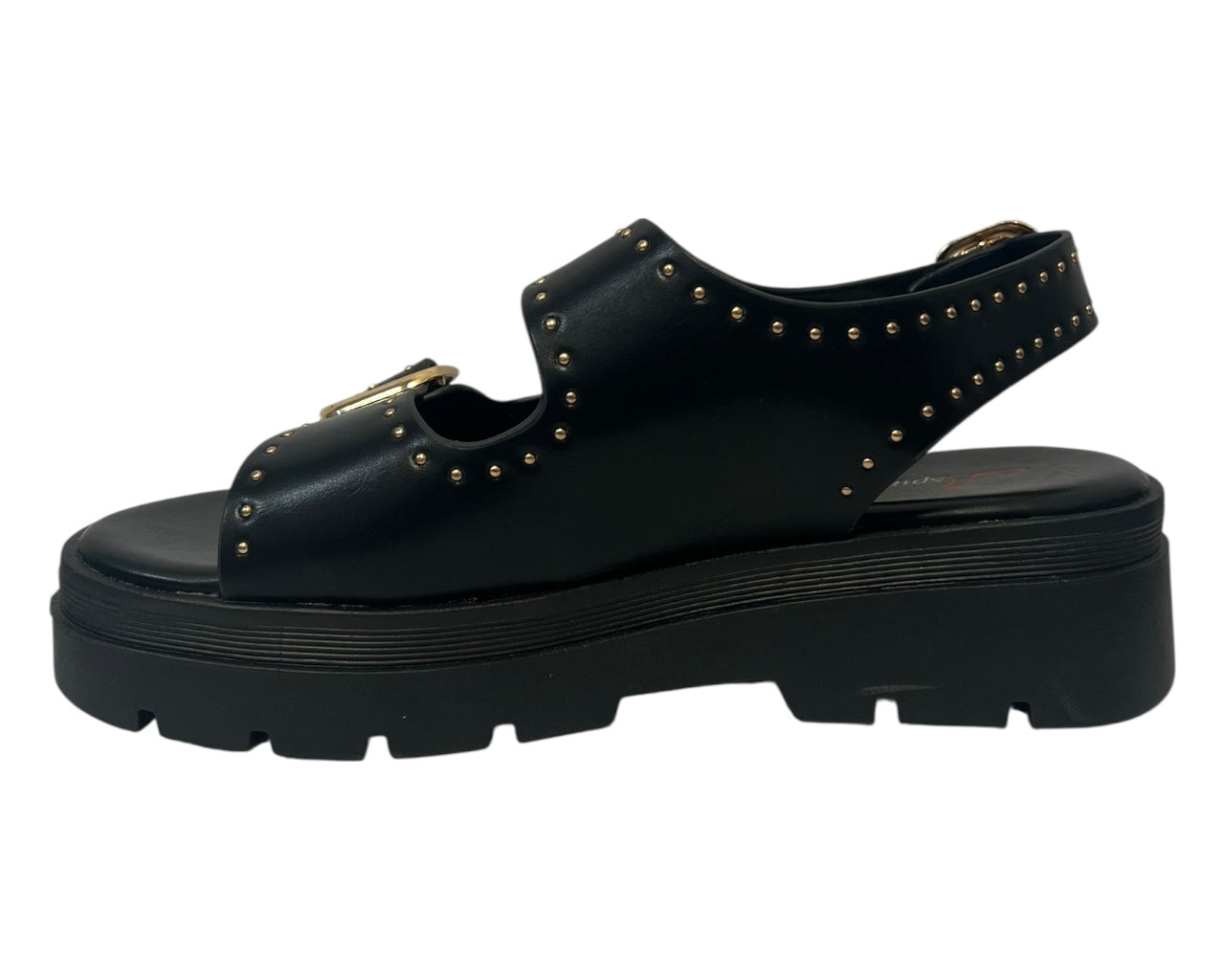 Women's Faux Leather Chunky Sole Sandals