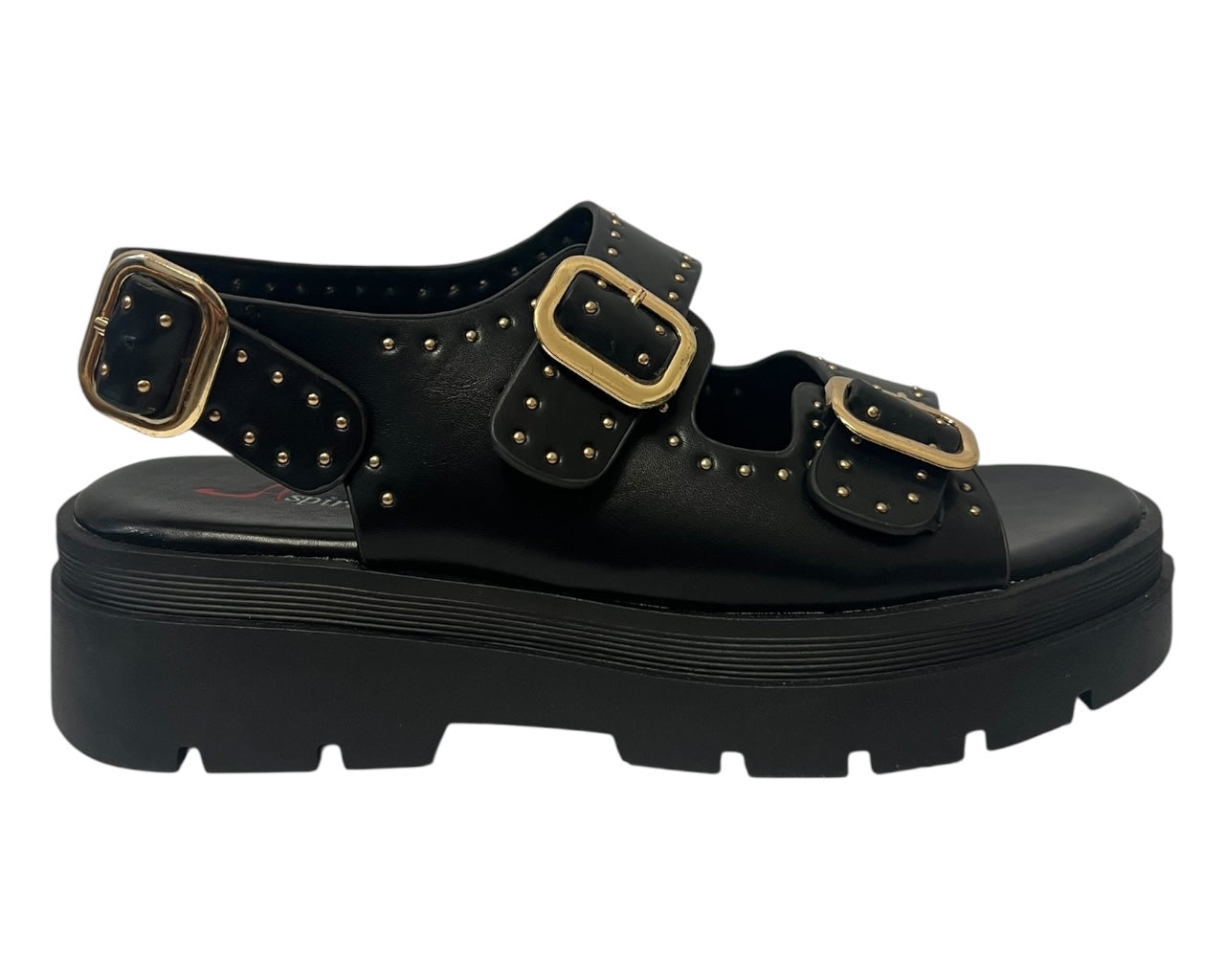 Women's Faux Leather Chunky Sole Sandals