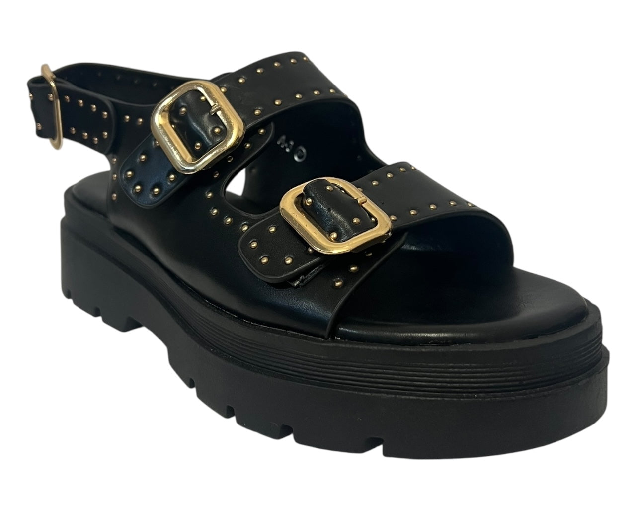Women's Faux Leather Chunky Sole Sandals