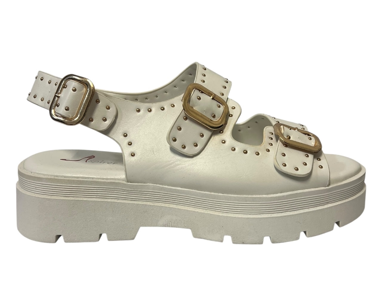 Women's Faux Leather Chunky Sole Sandals