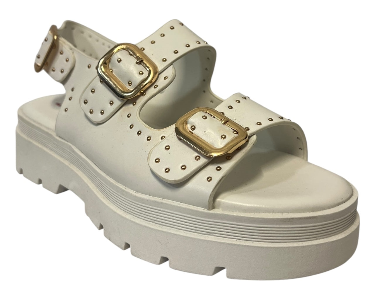 Women's Faux Leather Chunky Sole Sandals