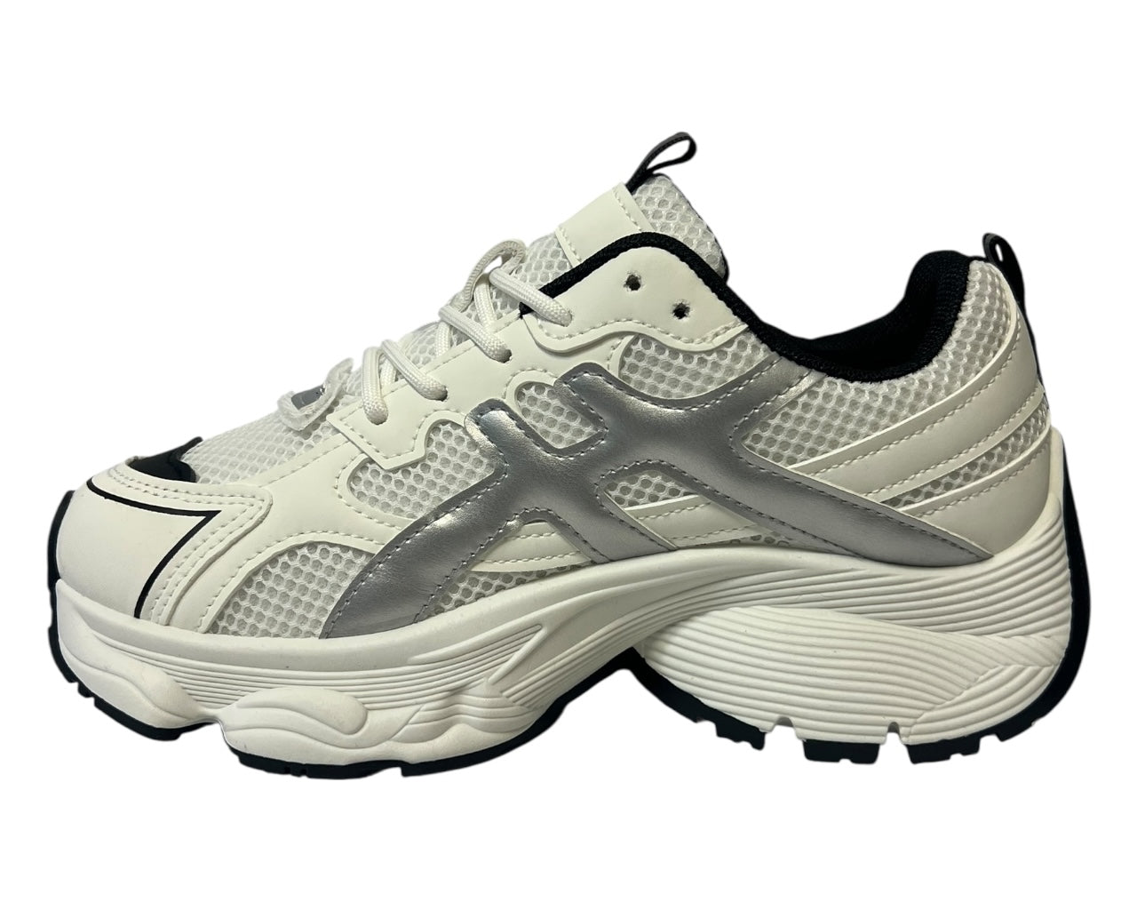 Chunky Sole Lace Up Sports Trainers