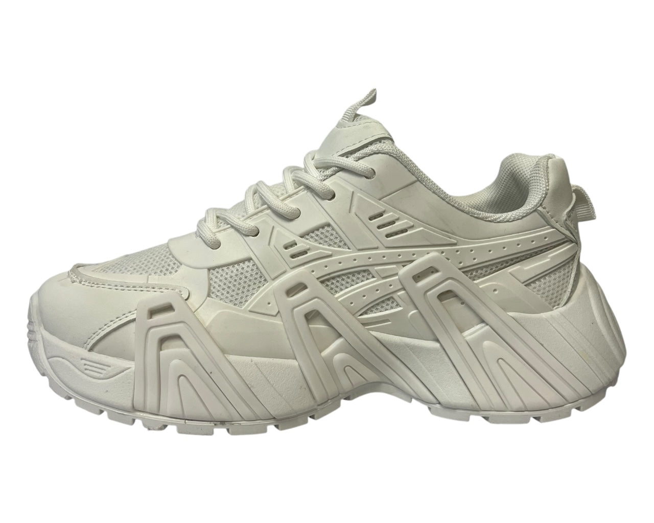 Chunky Sole double Lace Up Sports Trainers