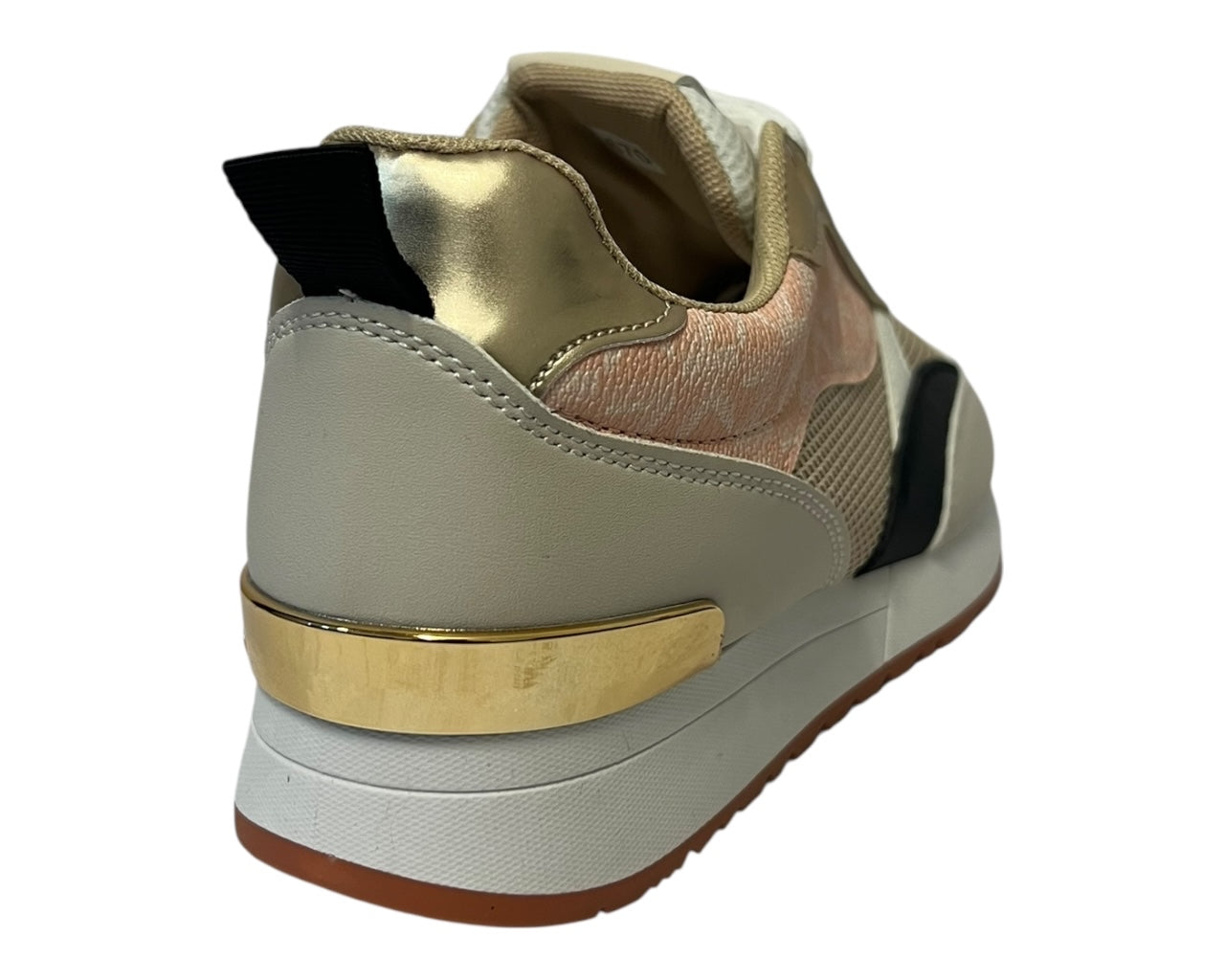 Faux Leather Chunky Sole Lace Up Trainers