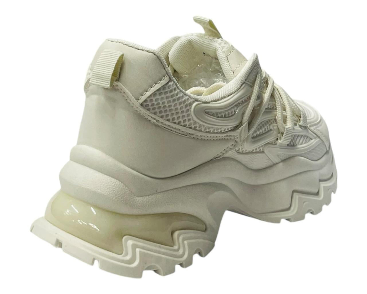 Women's Chunky Sole Lace Up Sports Trainers
