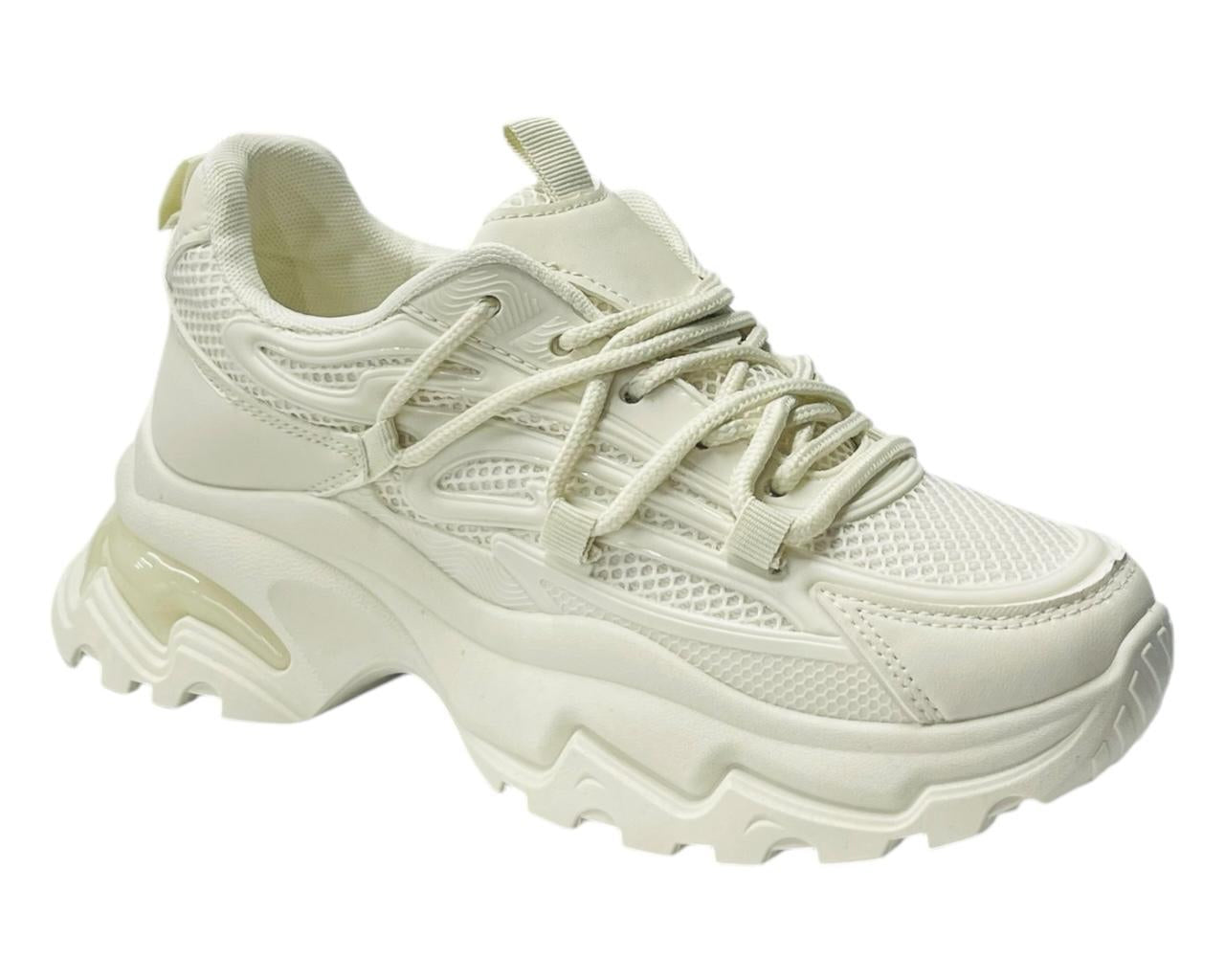 Women's Chunky Sole Lace Up Sports Trainers