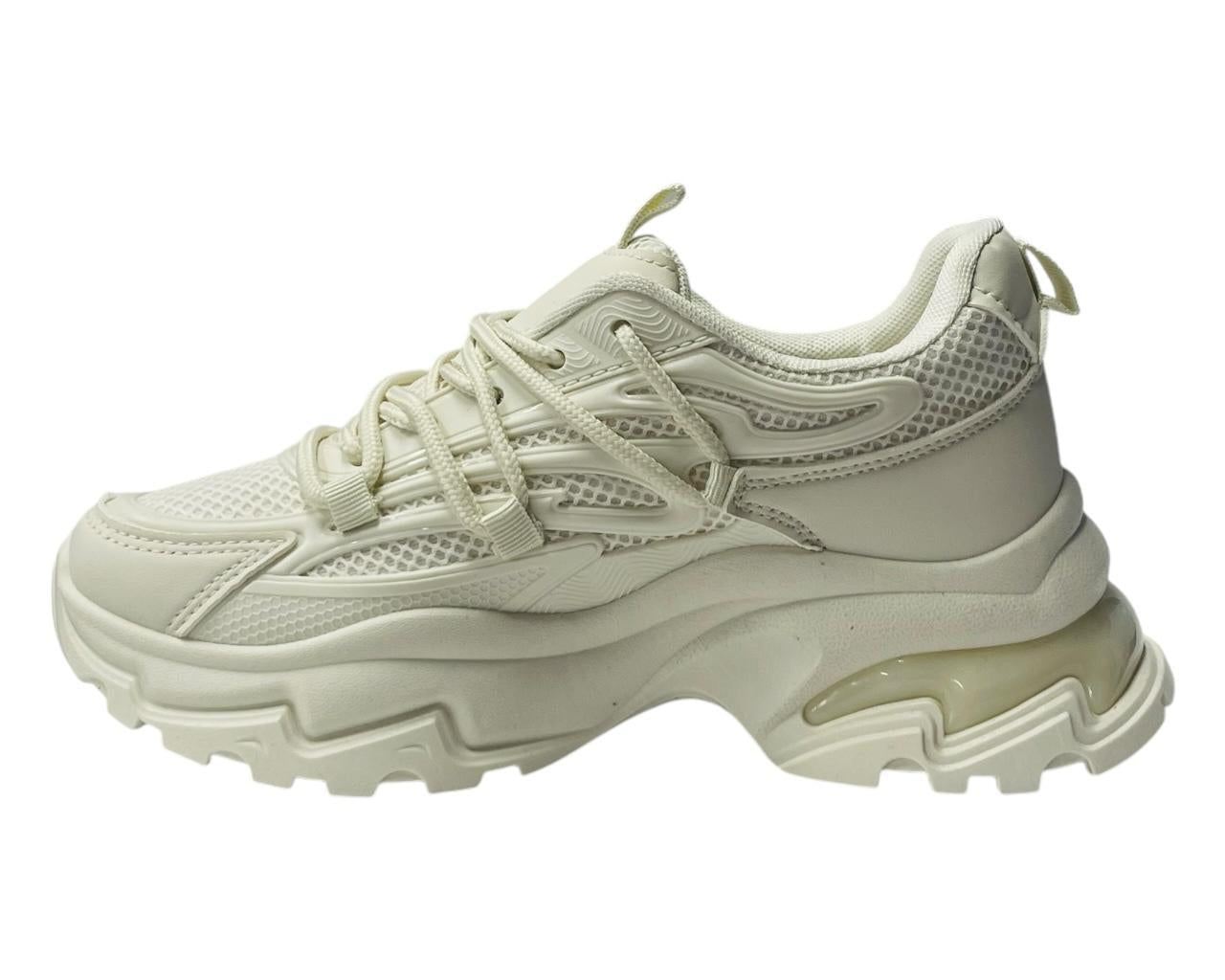 Women's Chunky Sole Lace Up Sports Trainers