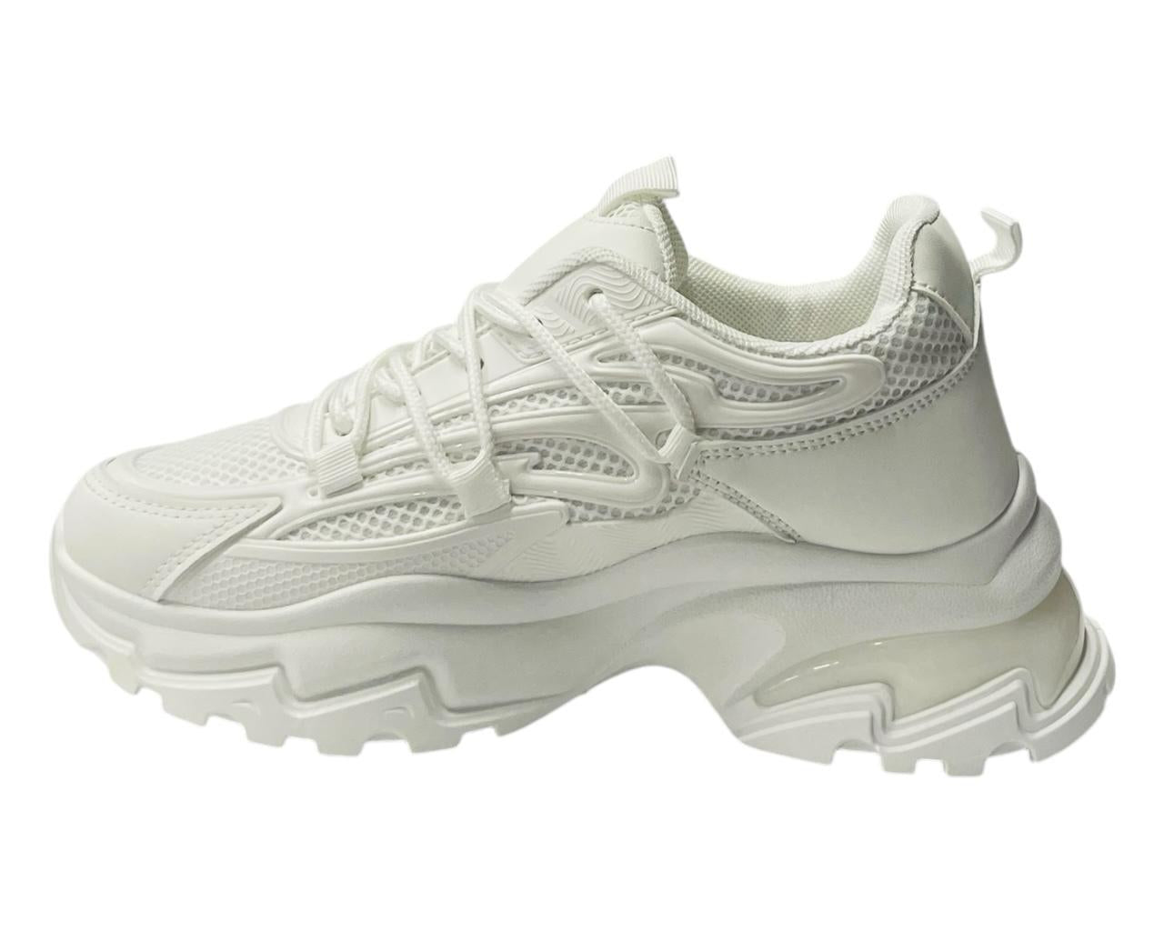 Women's Chunky Sole Lace Up Sports Trainers