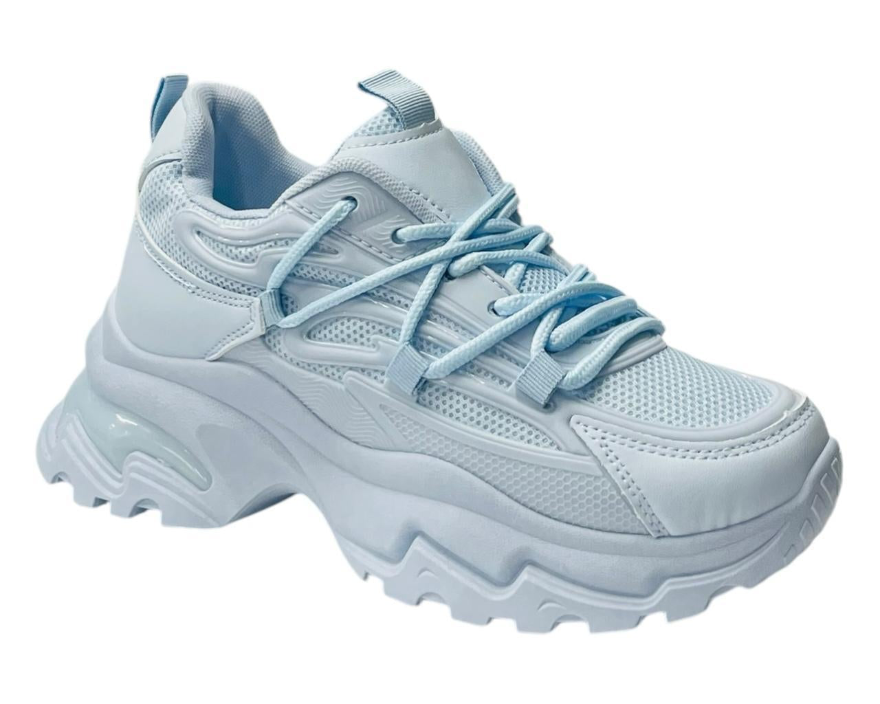 Women's Chunky Sole Lace Up Sports Trainers