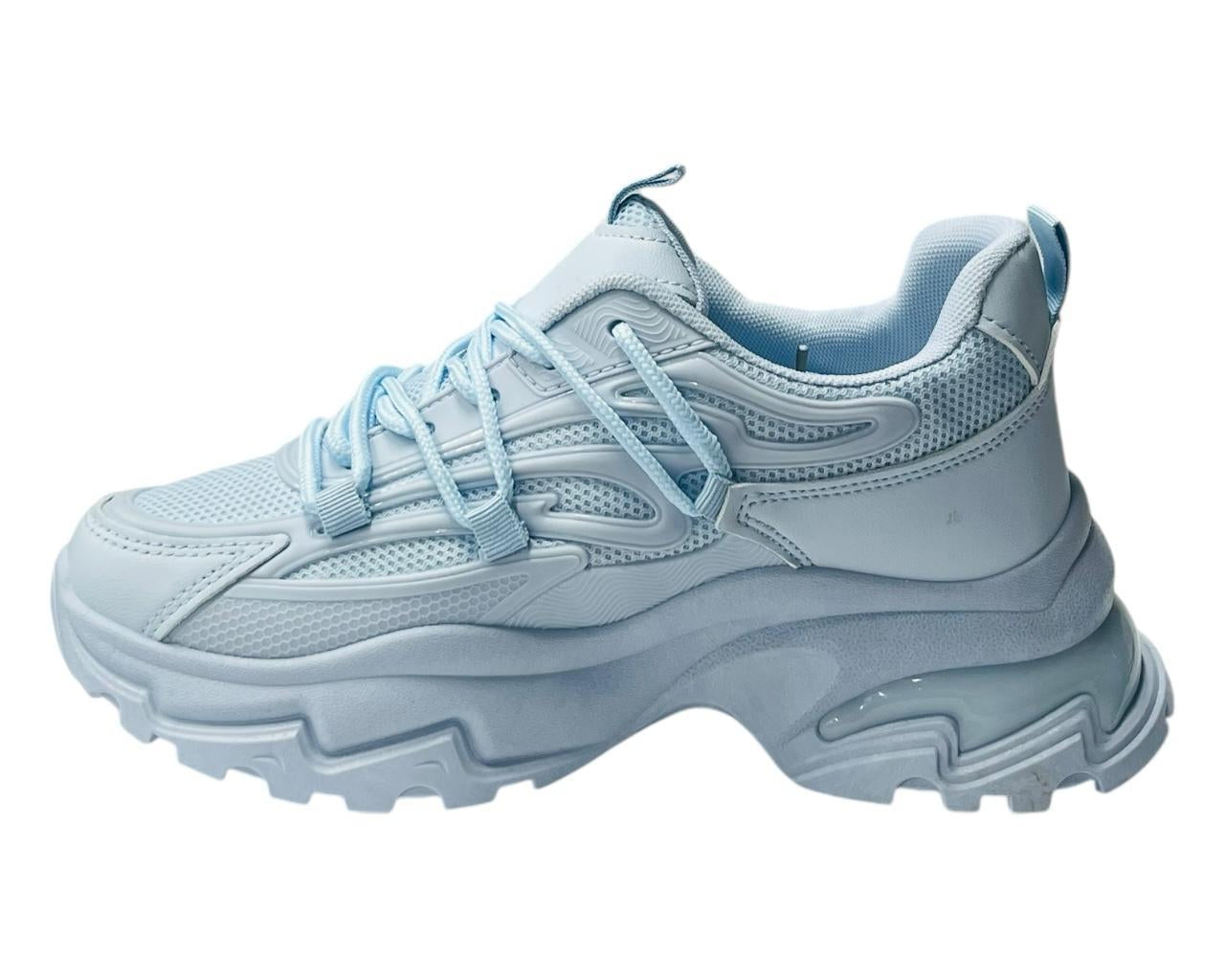 Women's Chunky Sole Lace Up Sports Trainers