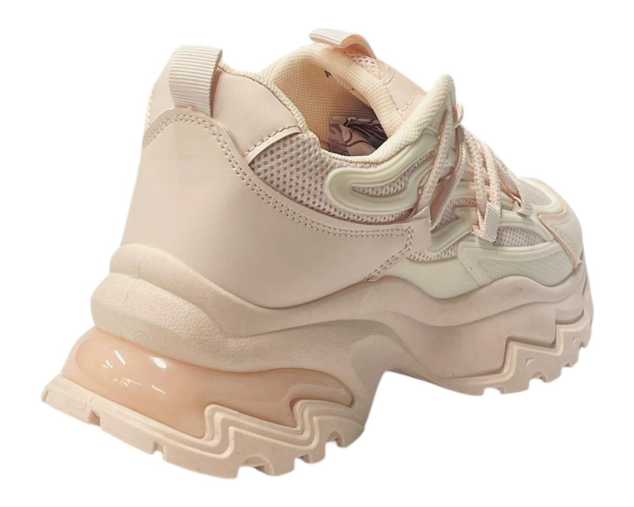 Women's Chunky Sole Lace Up Sports Trainers