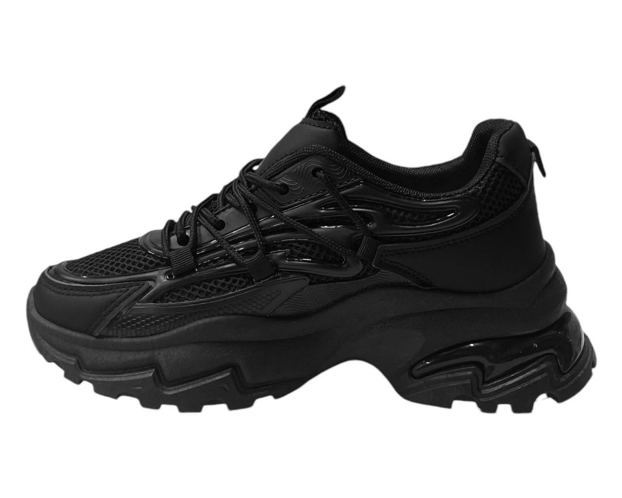 Women's Chunky Sole Lace Up Sports Trainers
