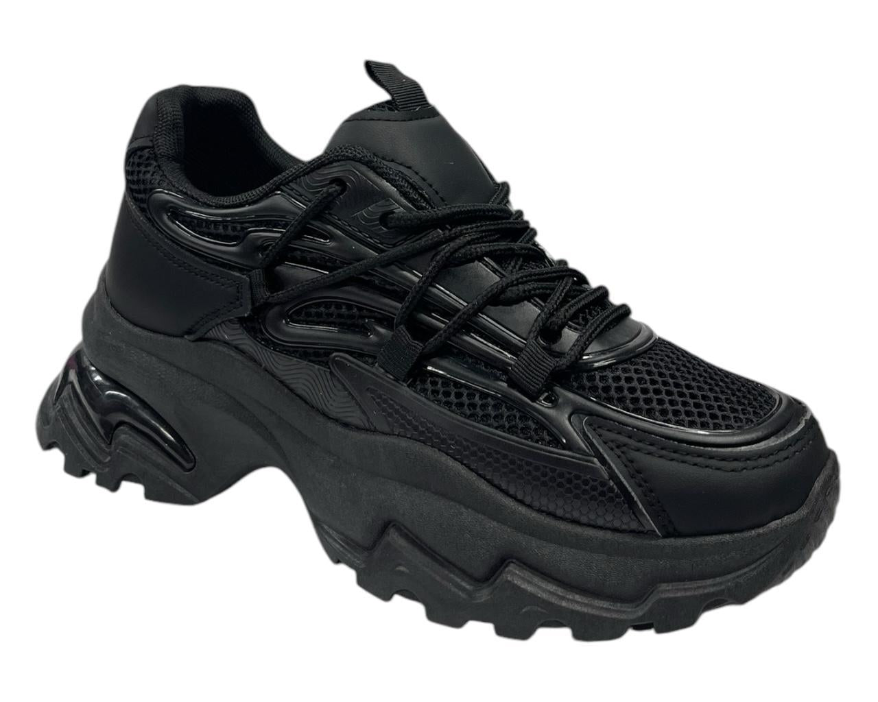 Women's Chunky Sole Lace Up Sports Trainers