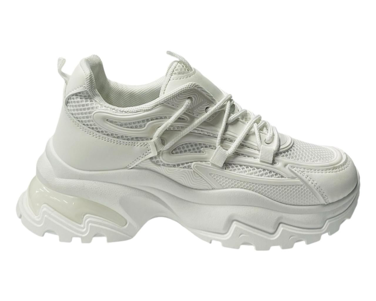 Women's Chunky Sole Lace Up Sports Trainers