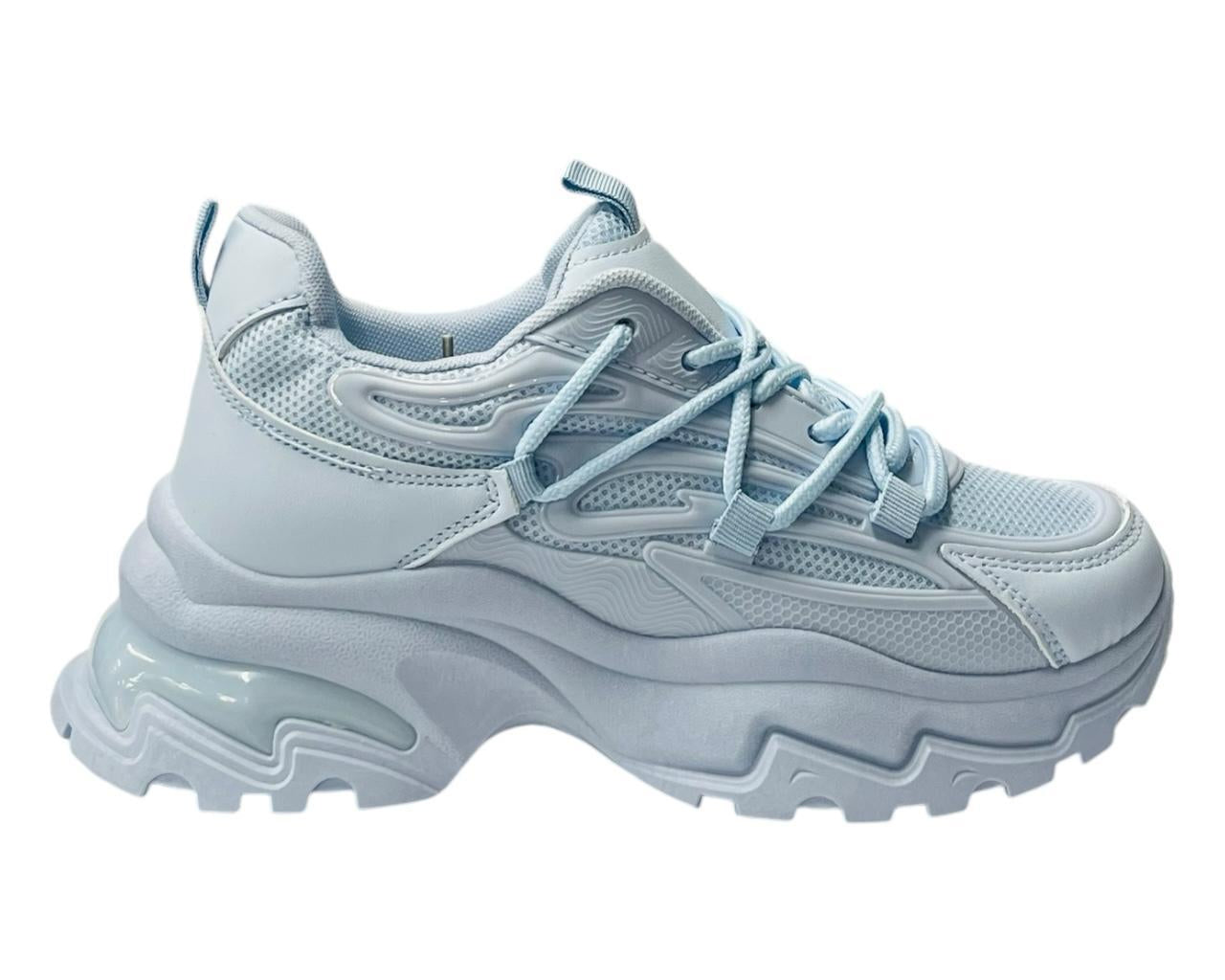 Women's Chunky Sole Lace Up Sports Trainers