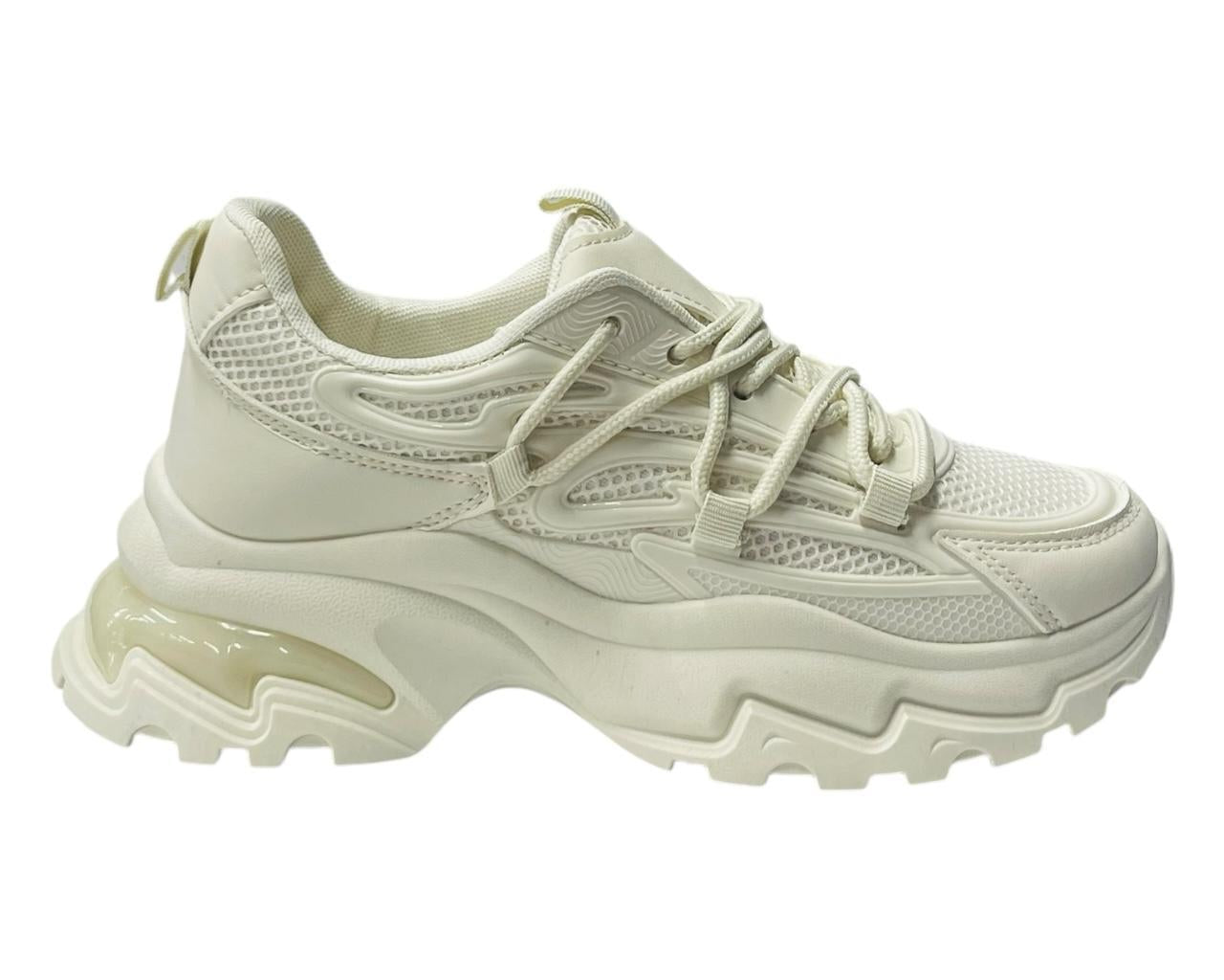 Women's Chunky Sole Lace Up Sports Trainers