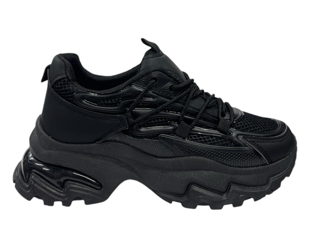 Women's Chunky Sole Lace Up Sports Trainers
