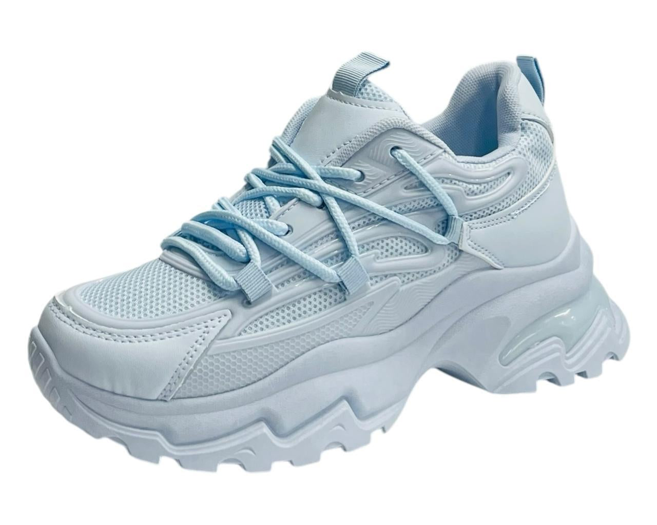 Women's Chunky Sole Lace Up Sports Trainers