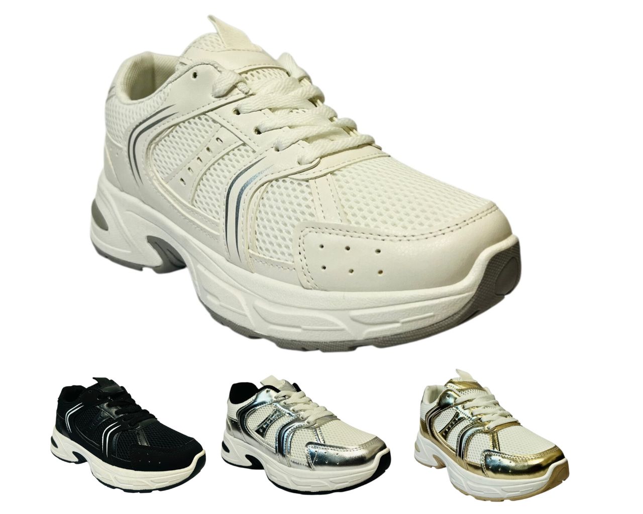 Women's Mesh Lace Up Sports Trainers