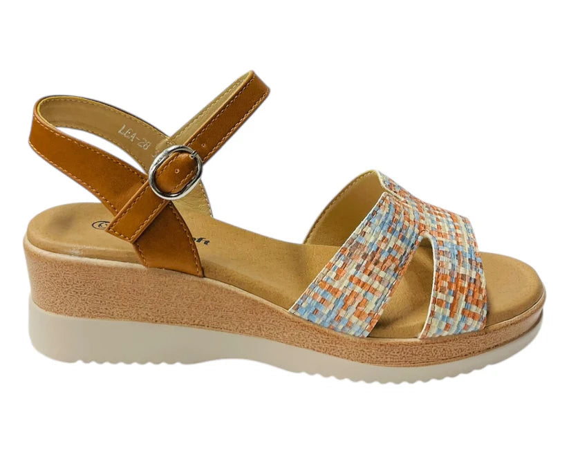 Women's Padded Insole Ankle Strap Wedge Sandals