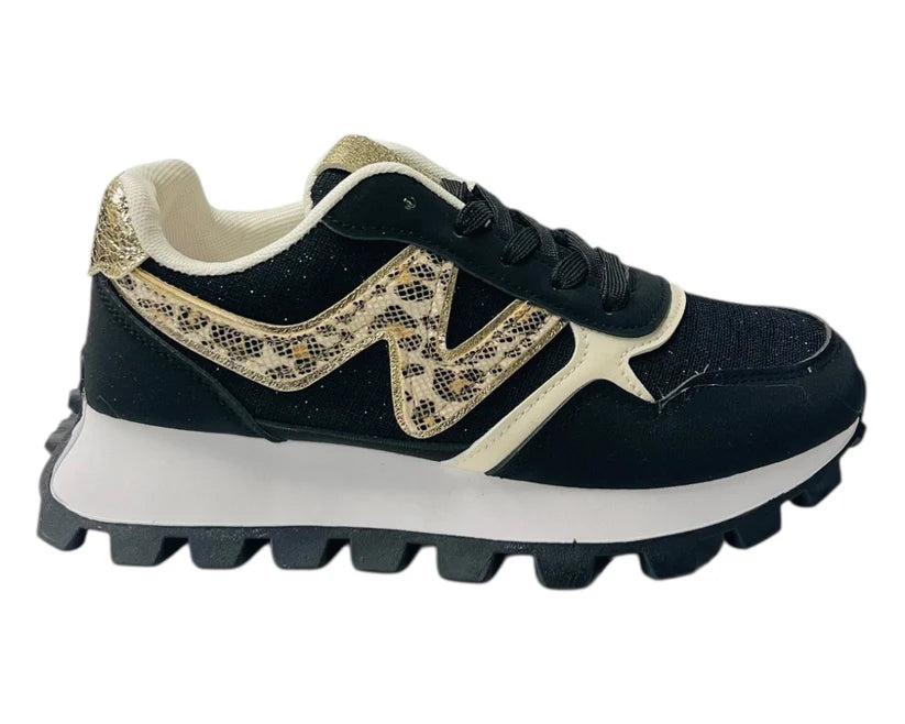 Women's Junior's Chunky Sole Lace Up Sports Trainers