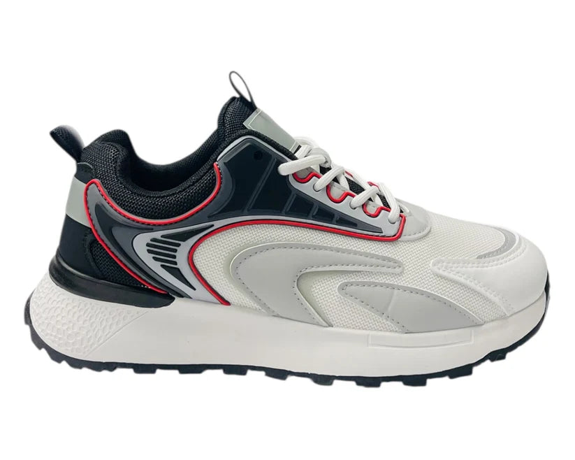 Men's Chunky Sole Mesh Lace Up Trainers