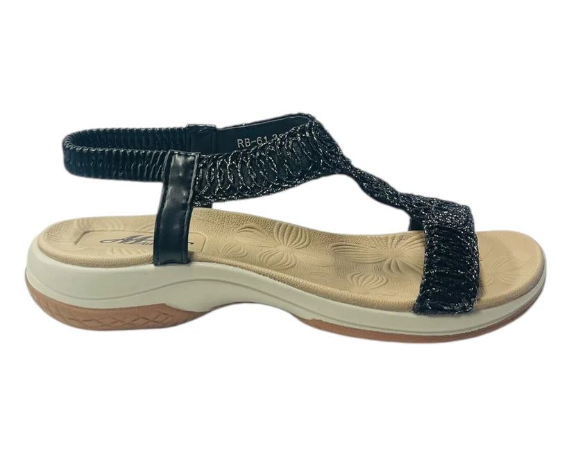 Women's Elastic Ankle Strap Comfy Sandals