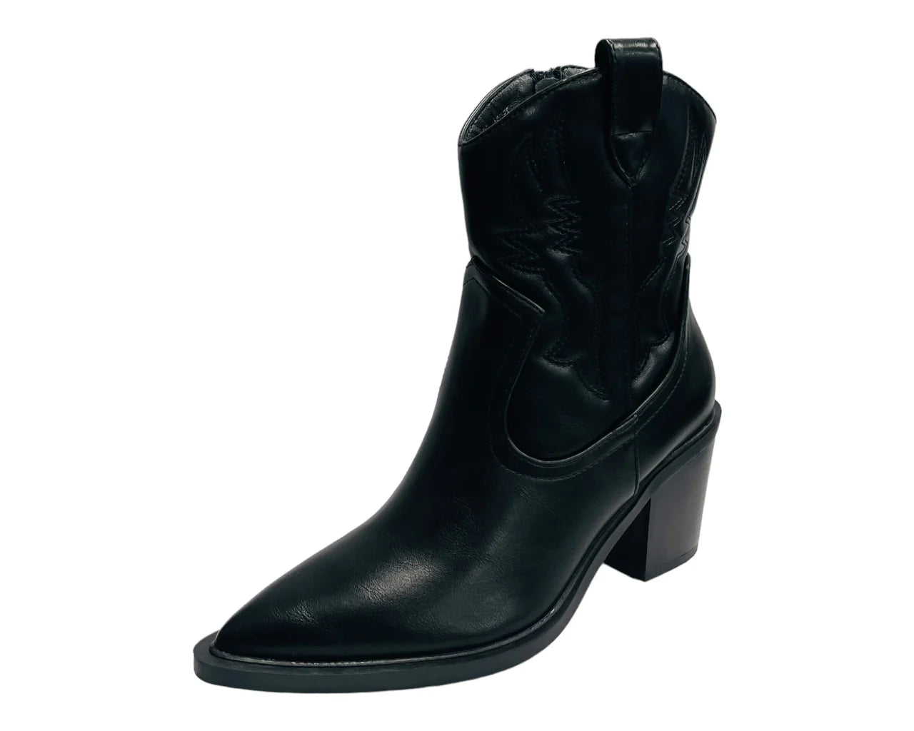 Women's Western Cowboy Embroidered Block Heel Boots