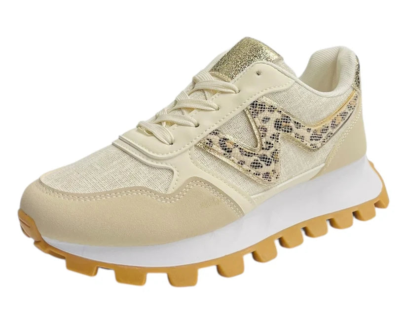Women's Junior's Chunky Sole Lace Up Sports Trainers