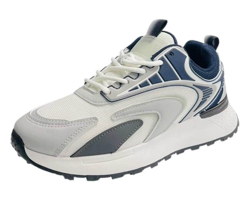 Men's Chunky Sole Mesh Lace Up Trainers