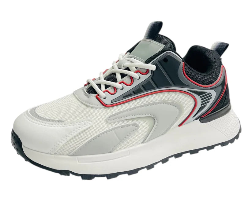 Men's Chunky Sole Mesh Lace Up Trainers