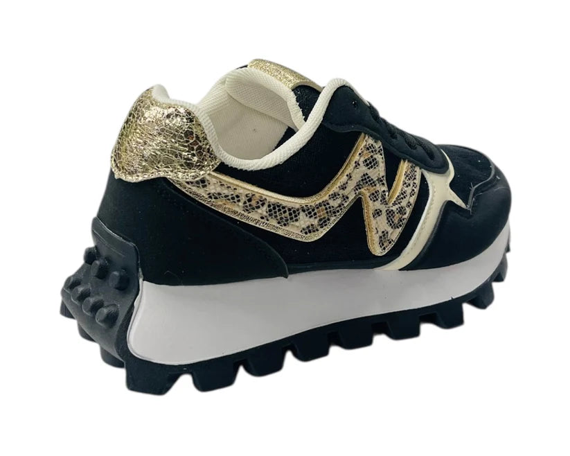 Women's Junior's Chunky Sole Lace Up Sports Trainers