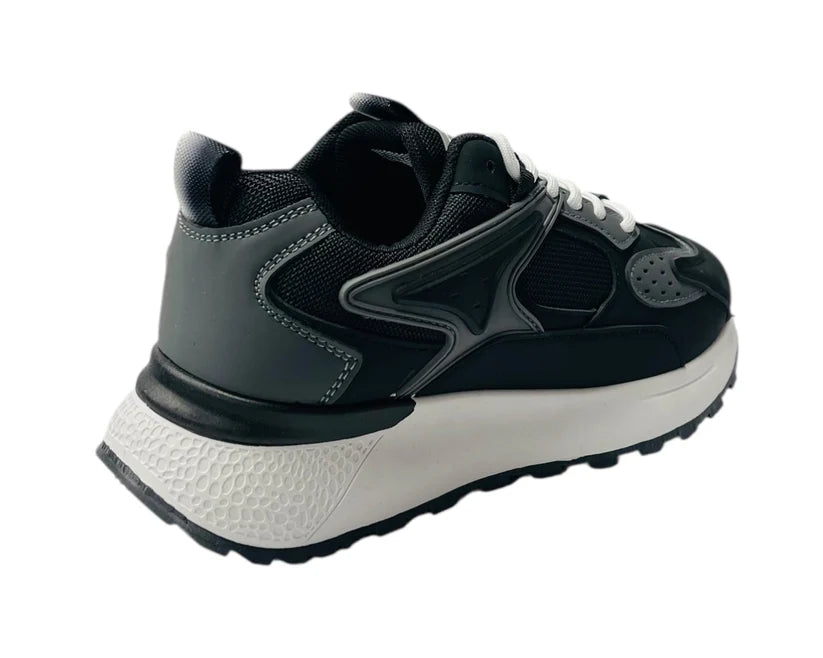 Men's Chunky Sole Mesh Lace Up Trainers