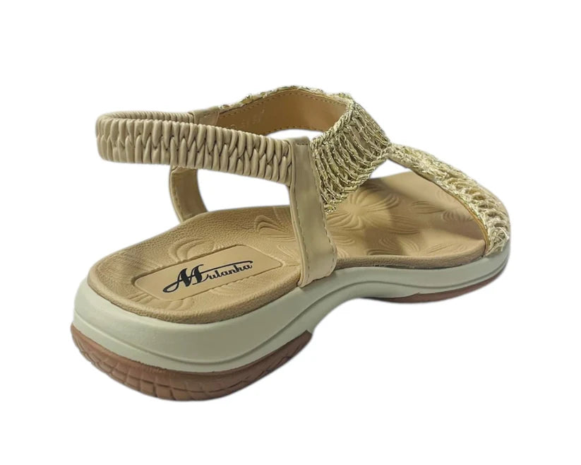Women's Elastic Ankle Strap Comfy Sandals
