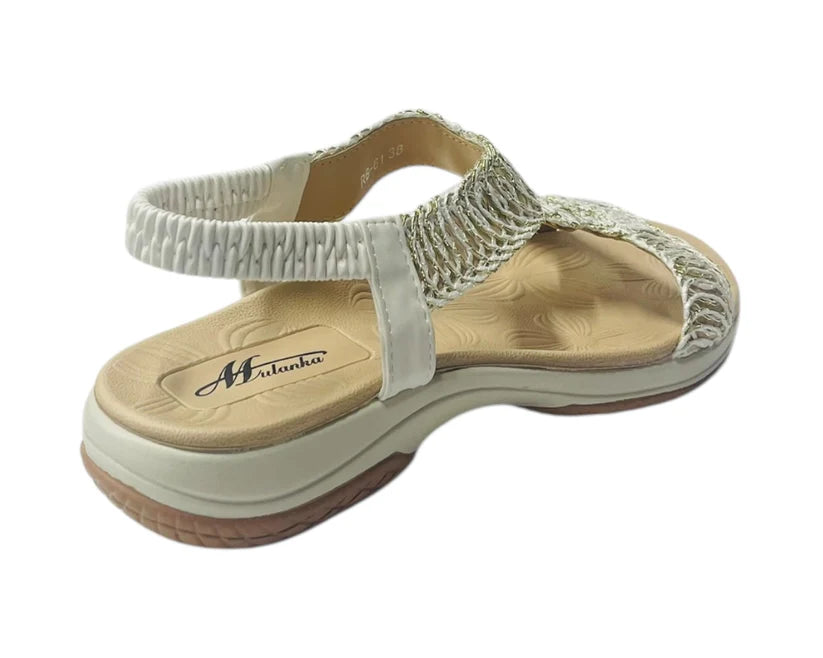 Women's Elastic Ankle Strap Comfy Sandals