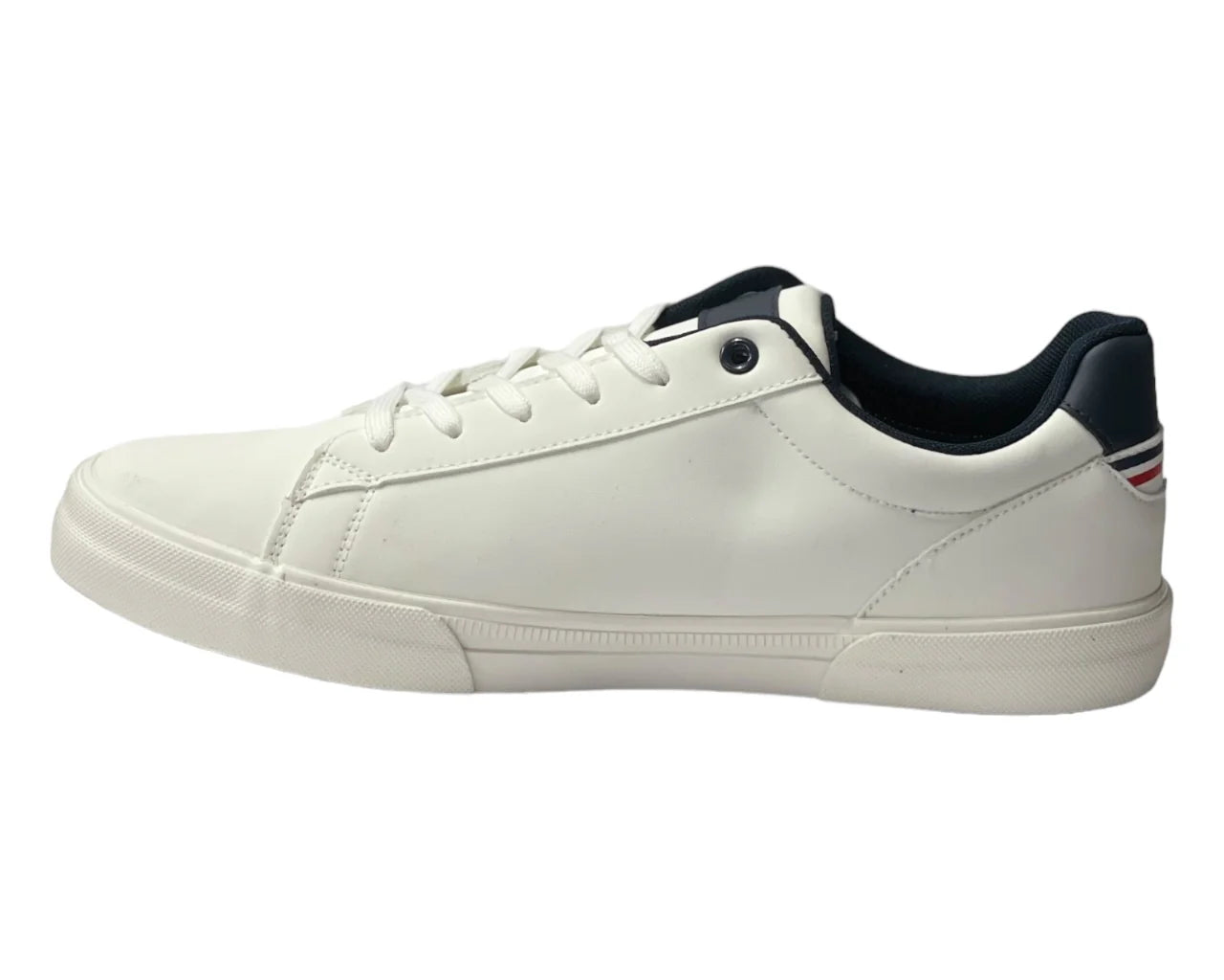 Men's Faux Leather Flat Sole Lace Up Trainers