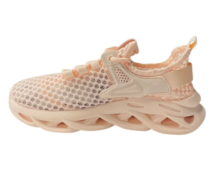 Women's Junior's Mesh Lace Up Summer Trainers