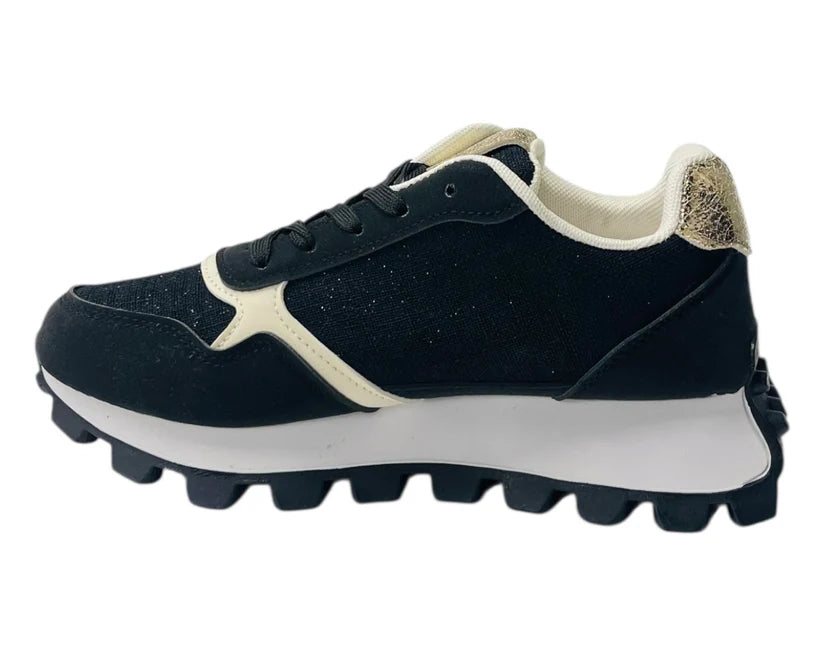 Women's Junior's Chunky Sole Lace Up Sports Trainers