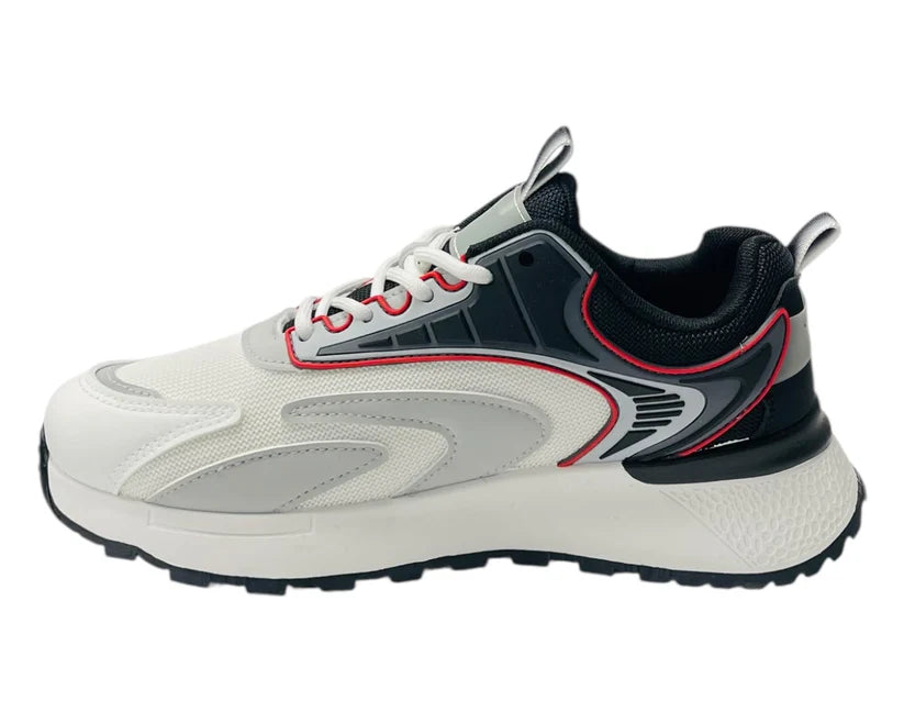 Men's Chunky Sole Mesh Lace Up Trainers