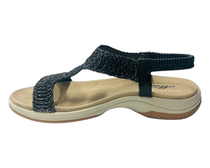 Women's Elastic Ankle Strap Comfy Sandals