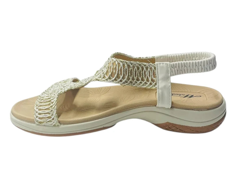 Women's Elastic Ankle Strap Comfy Sandals