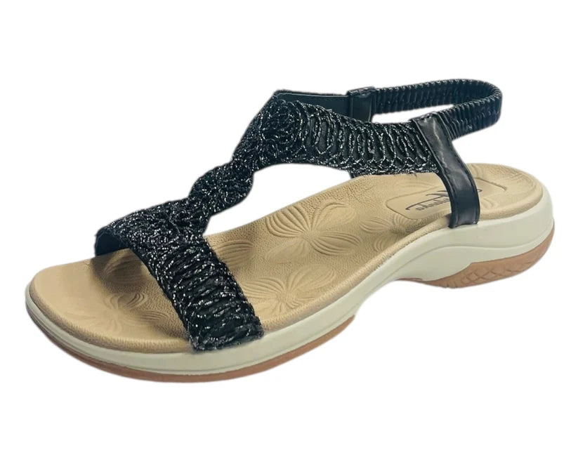 Women's Elastic Ankle Strap Comfy Sandals