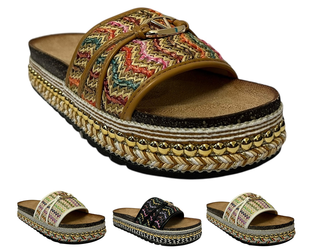 Women's Lightweight Mules Flatform Slider