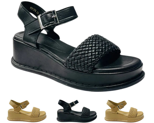 Women's Ankle Strap Wedge Platform Sandals