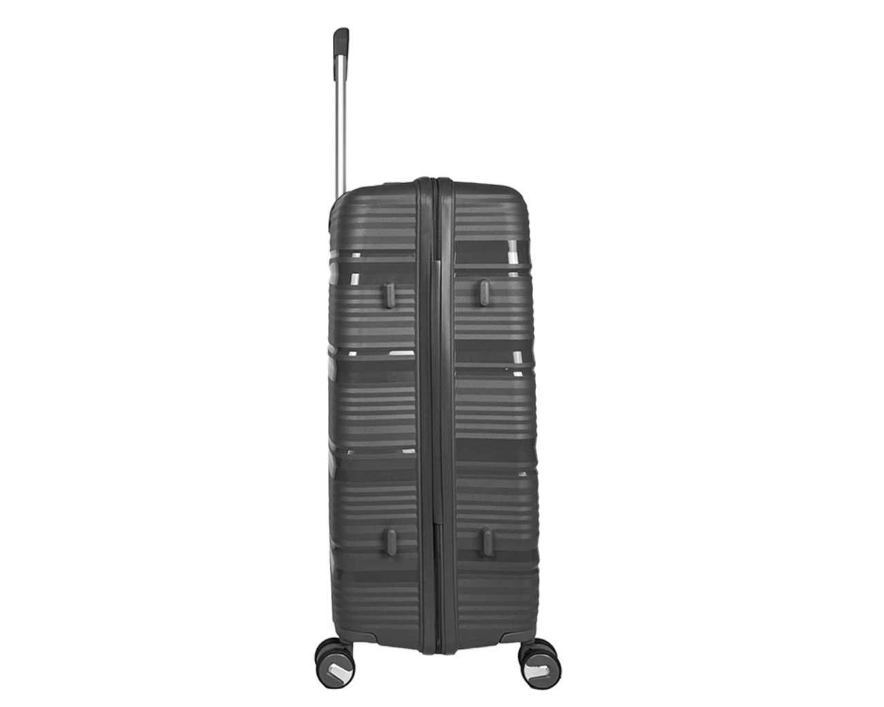 Hard Shell Lightweight Set of 3 Polypropylene Suitcases with Expandable Gusset