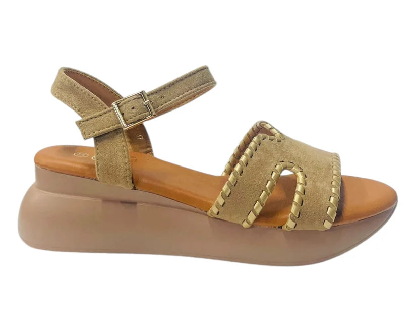 Women's Lightweight Ankle Strap Padded Wedge Sandals