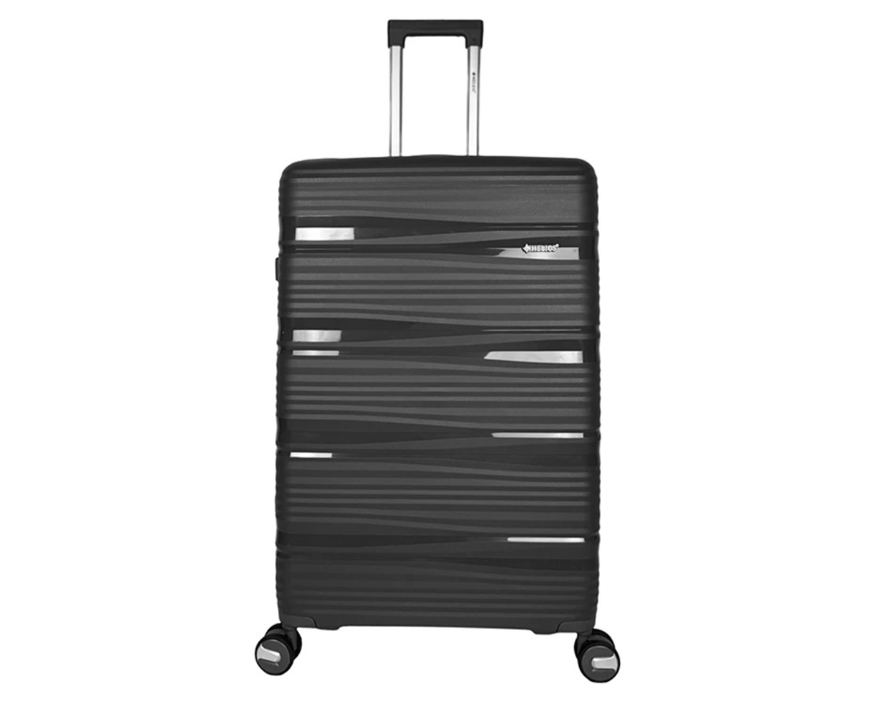 Hard Shell Lightweight Set of 3 Polypropylene Suitcases with Expandable Gusset