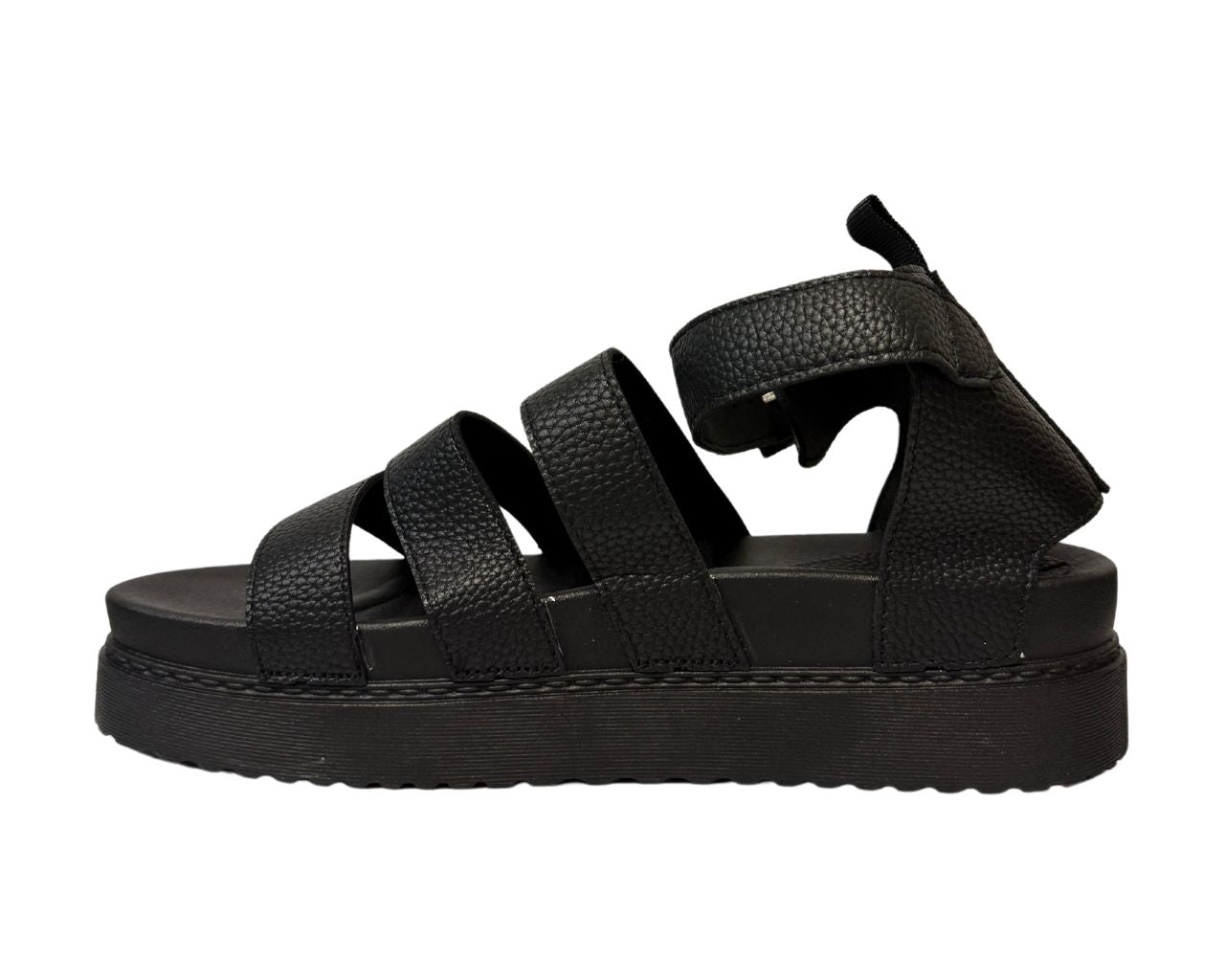 Women's Faux Leather Chunky Sole Gladiator Sandals