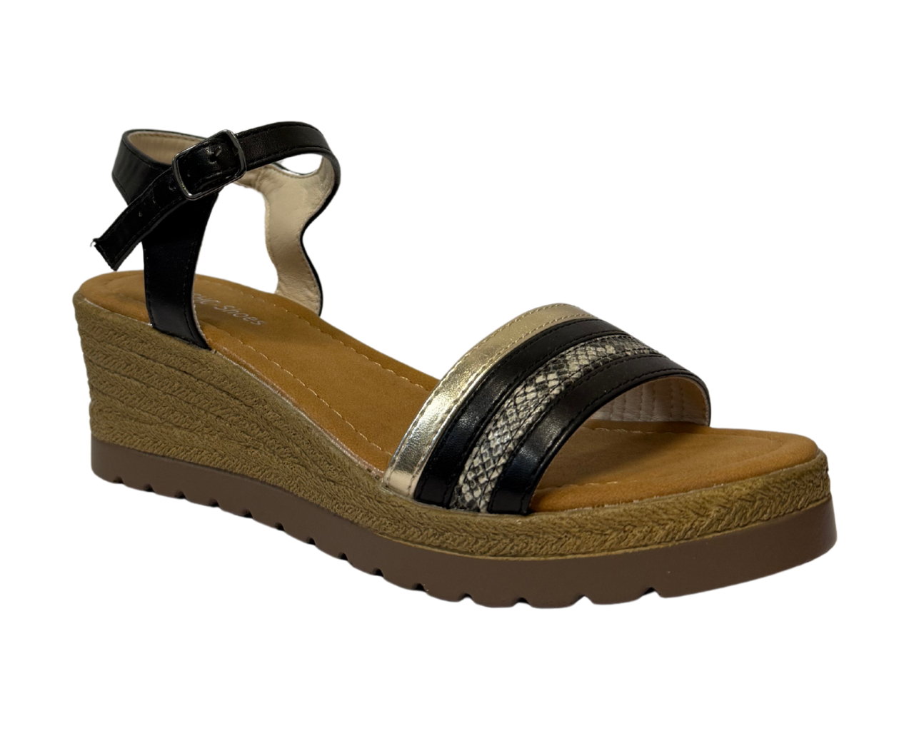 Women's Light Weight Wedge Heel Ankle Strap Sandals